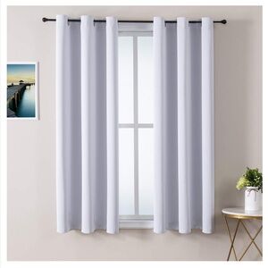 Grommet Room Darkening Curtains Thermal Insulated Bedroom & Living Room 2 panels